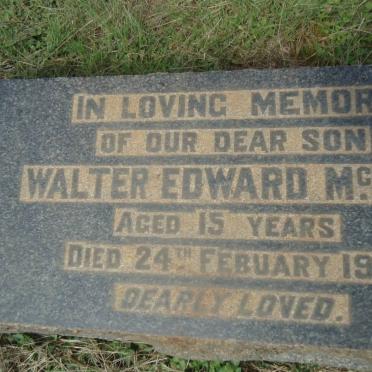 McELROY Walter Edward -1931