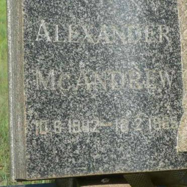 MCANDREW Alexander 1902-1965