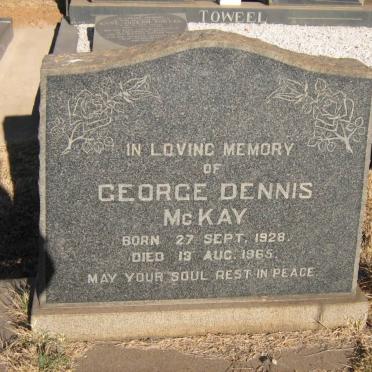 McKAY George Dennis 1928-1965