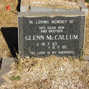 MCCALLUM Glenn 1963-1982