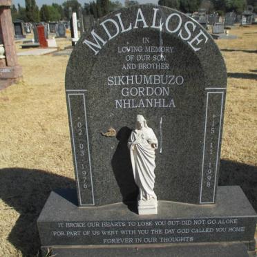 MDLALOSE Sikhumbuzo Gordon Nhlanhla 1976-1998