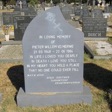 MERWE Pieter Willem, v.d. 1948-1984