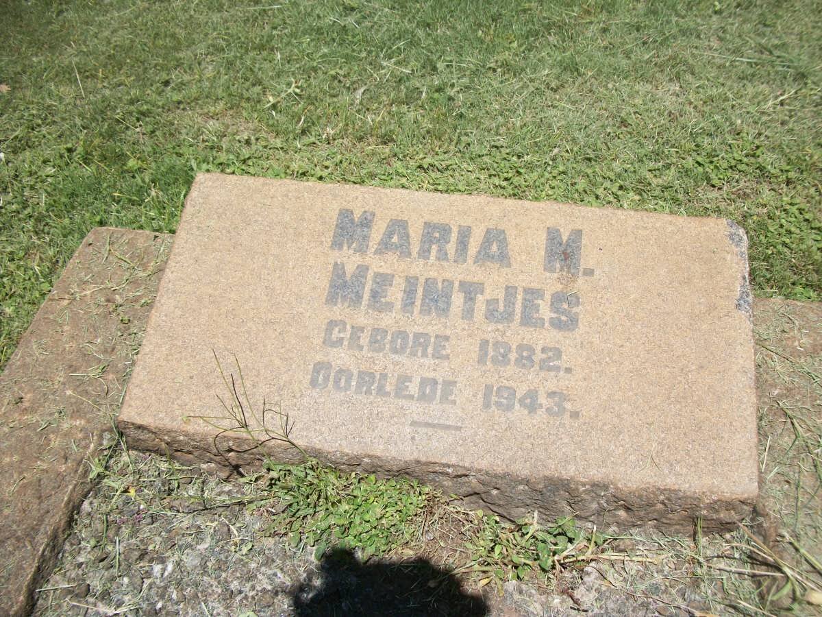 MEINTJES Maria M. 1882-1943