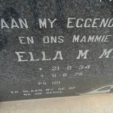 MERWE Ella M.M., van der 1934-1975