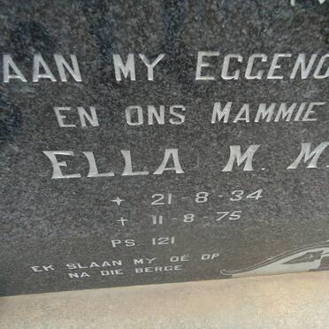 MERWE Ella M.M., van der 1934-1975
