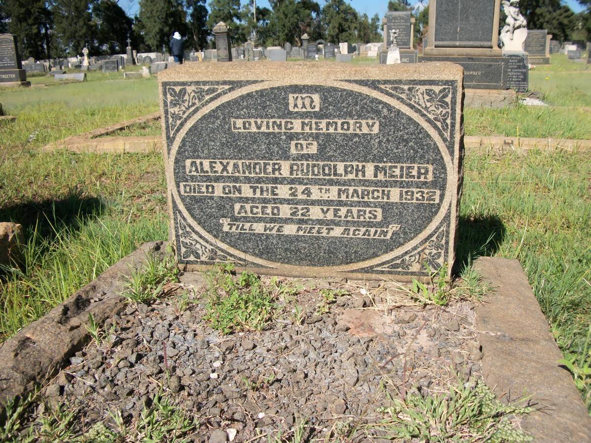 MEIER Alexander Rudolph -1932