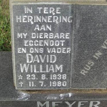 MEYER David William 1938-1980