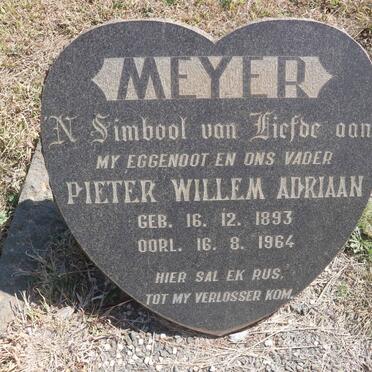 MEYER Pieter Willem Adriaan 1893-1964