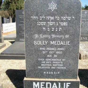 MEDALIE Solly -1962