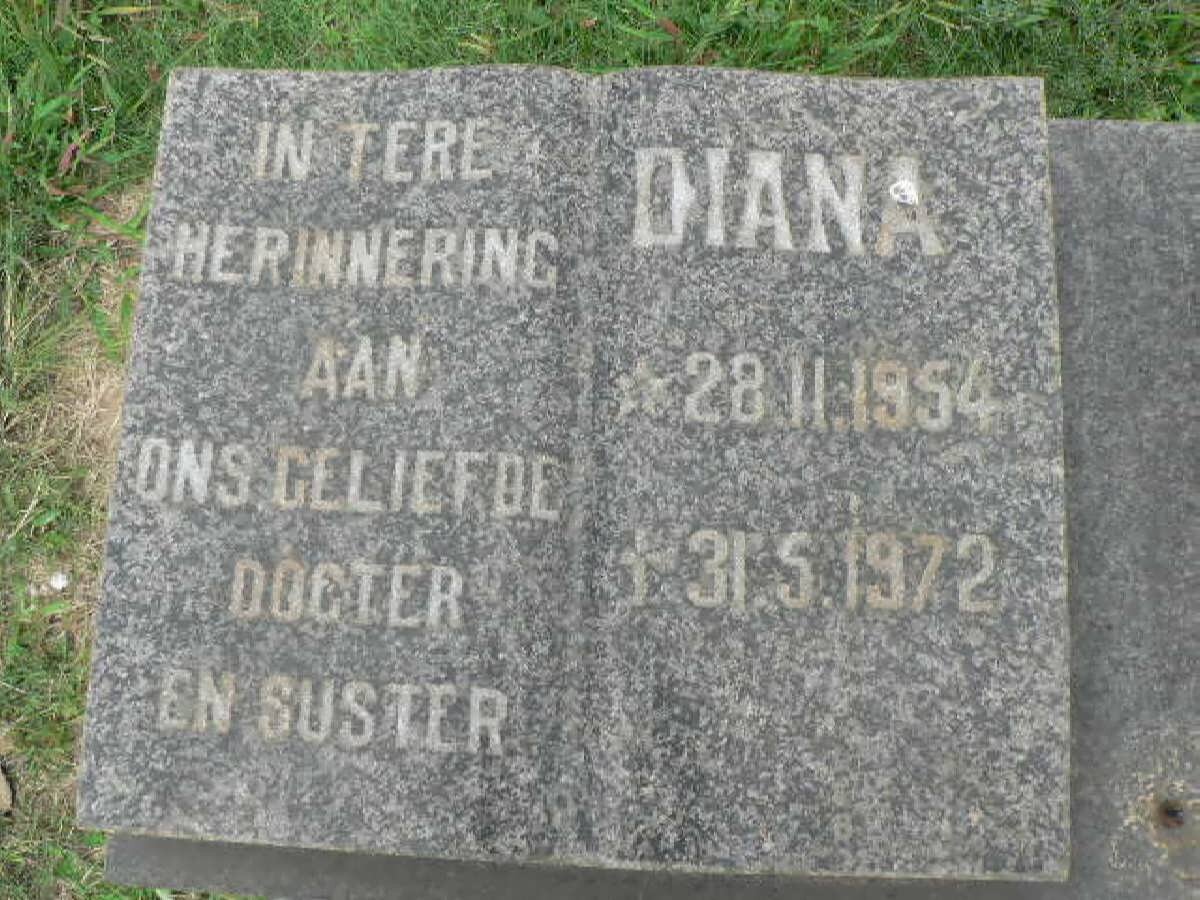 MERWE Diana, van der 1954-1972 :: RUDD Terrance John 1970-1990