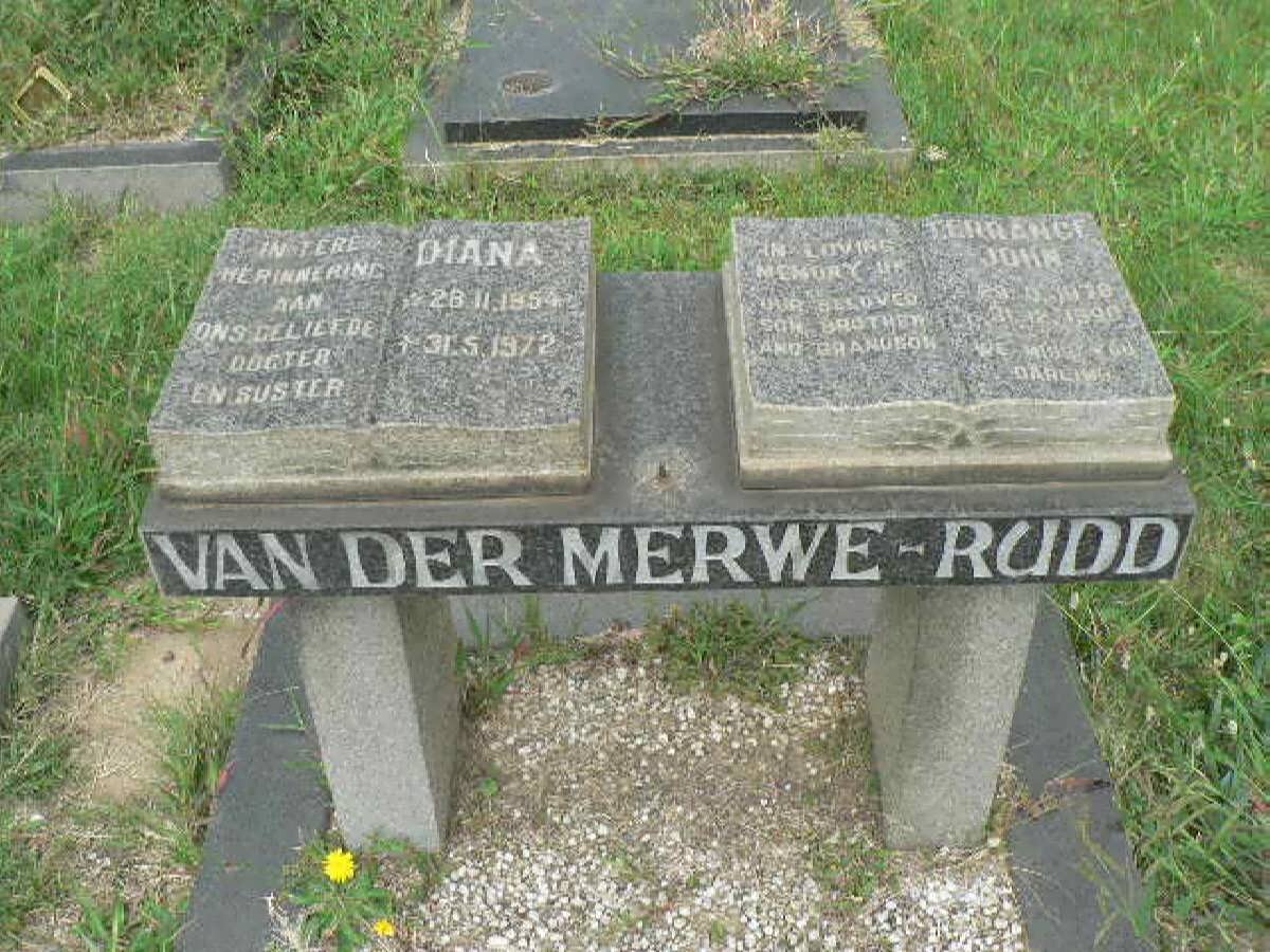MERWE Diana, van der 1954-1972 :: RUDD Terrance John 1970-1990