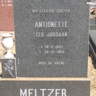 MELTZER Antionette nee JORDAAN 1957-1985