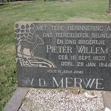MERWE Pieter Willem, v.d. 1933-1944