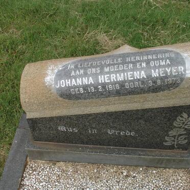 MEYER Johanna Hermiena 1918-1973