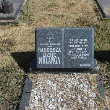 MHLANGA Magoqosa Lizzie 1926-1997