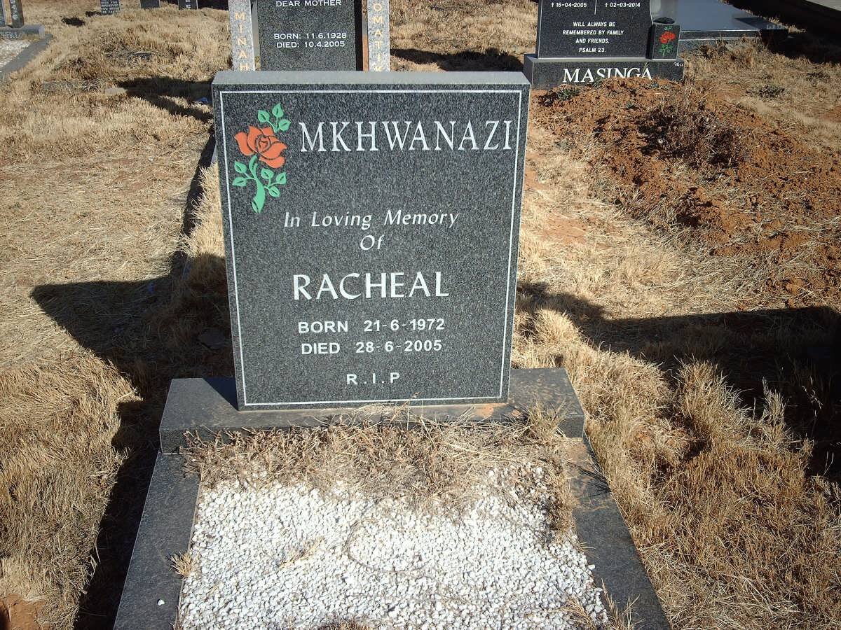 MKHWANAZI Racheal 1972-2005