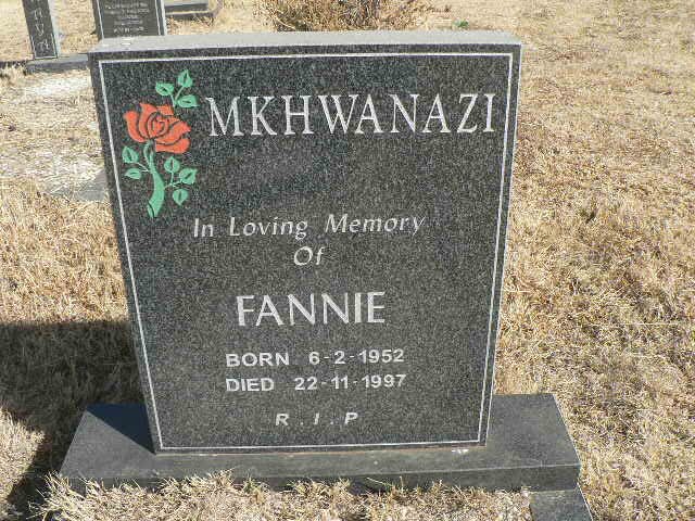 MKHWANAZI Fannie 1952-1997