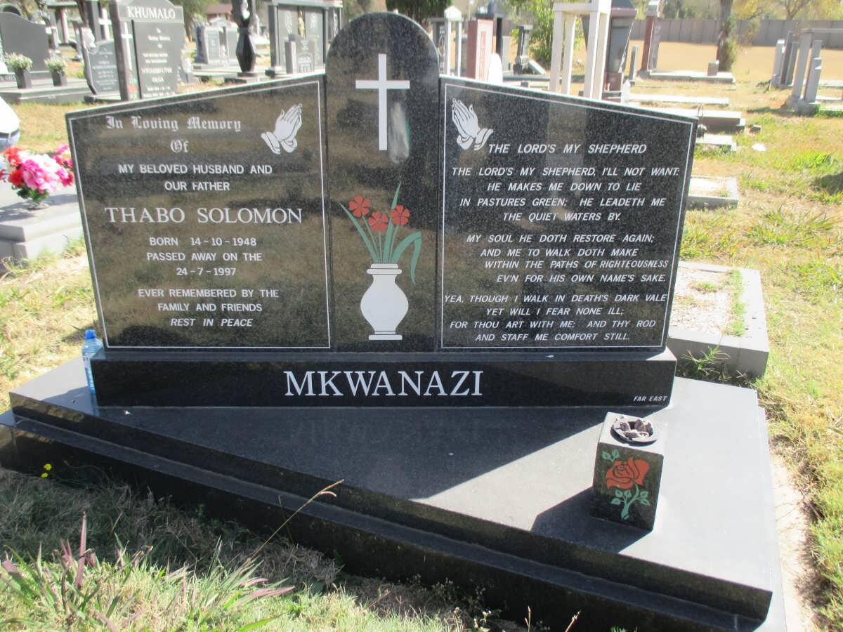 MKWANAZI Thabo Solomon 1948-1997