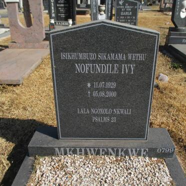 MKHWENKWE Nofundile Ivy 1929-2000