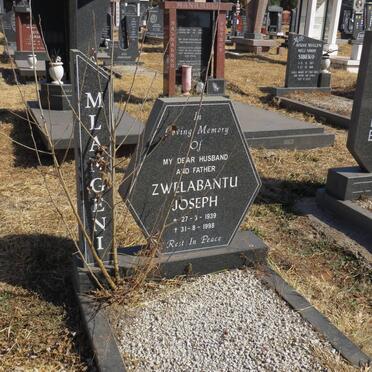MLANGENI Zwelabantu Joseph 1939-1998