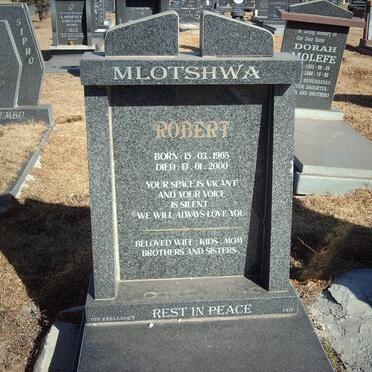 MLOTSHWA Robert 1965-2000