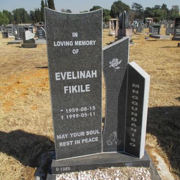 MNGQUNDANISO Evelinah Fikile 1959-1999