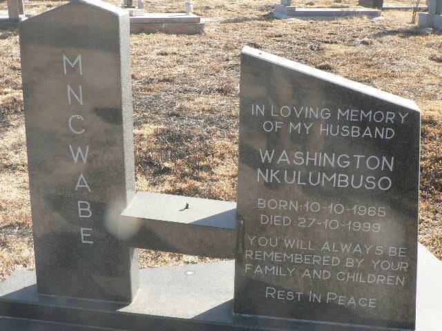 MNCWABE Washington Nkulumuso 1965-1999