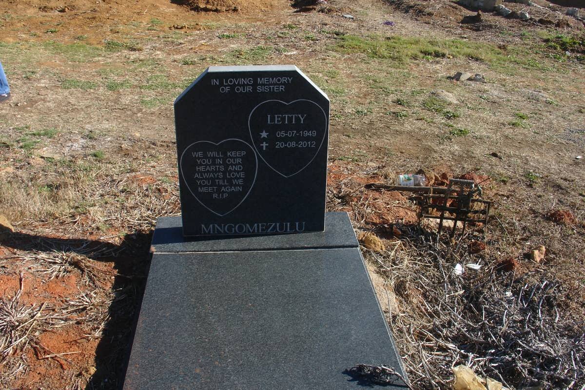 MNGOMEZULU Letty 1949-2012