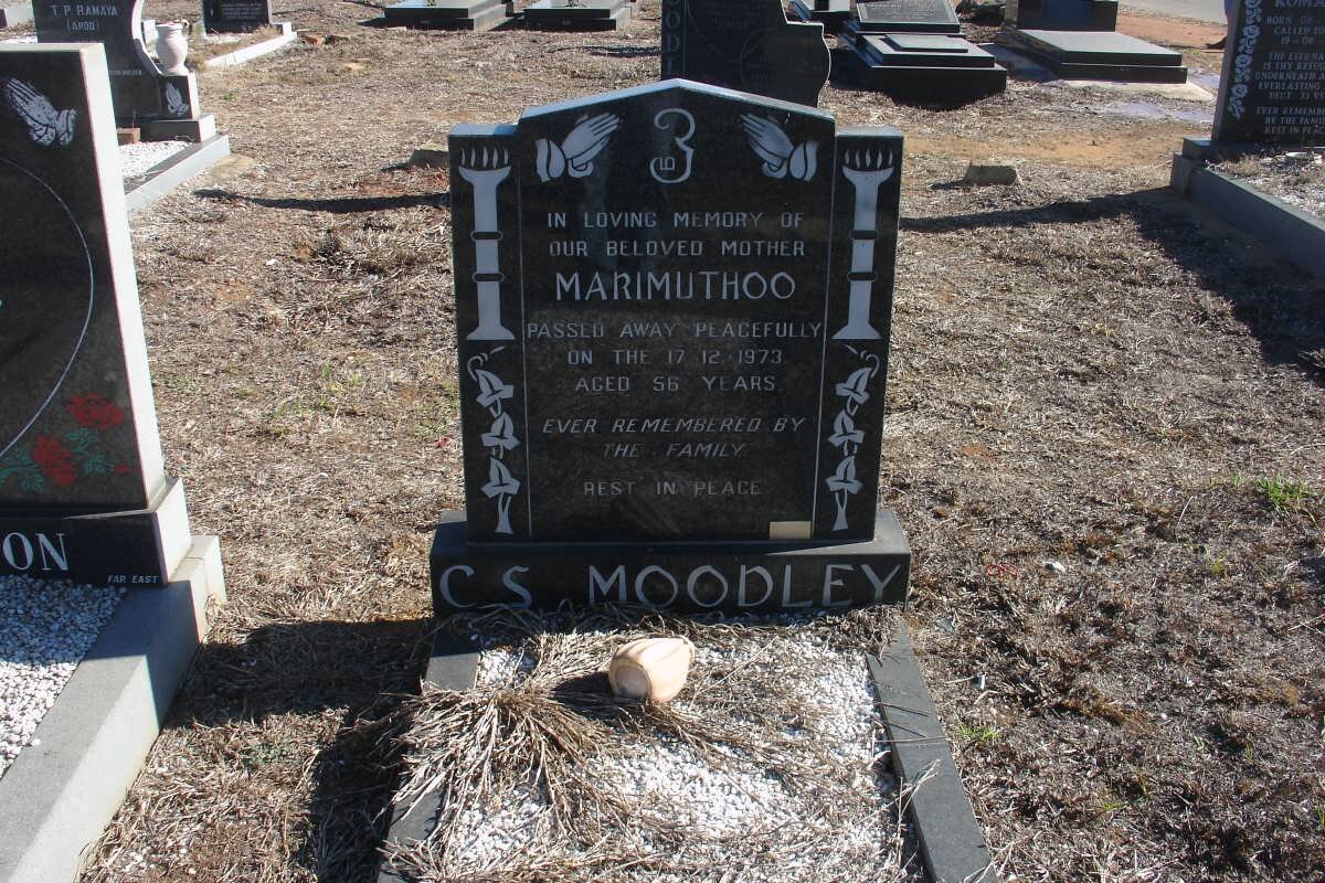 MOODLEY C.S. Marimuthoo -1973