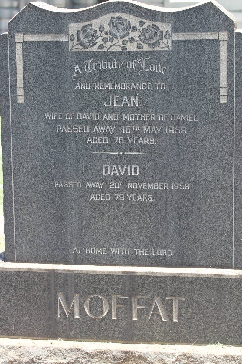 MOFFAT David -1959 &amp; Jean -1959