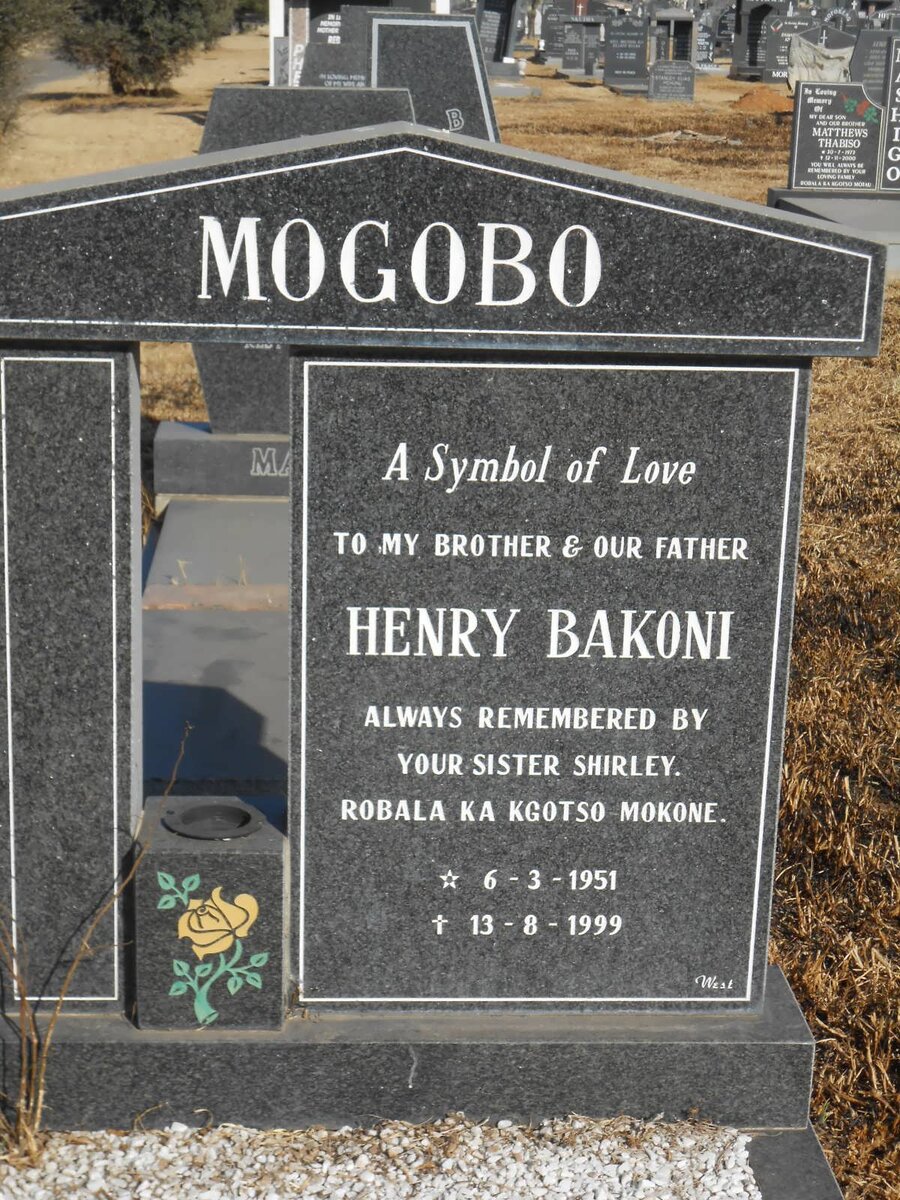 MOGOBO Henry Bakoni 1951-1999