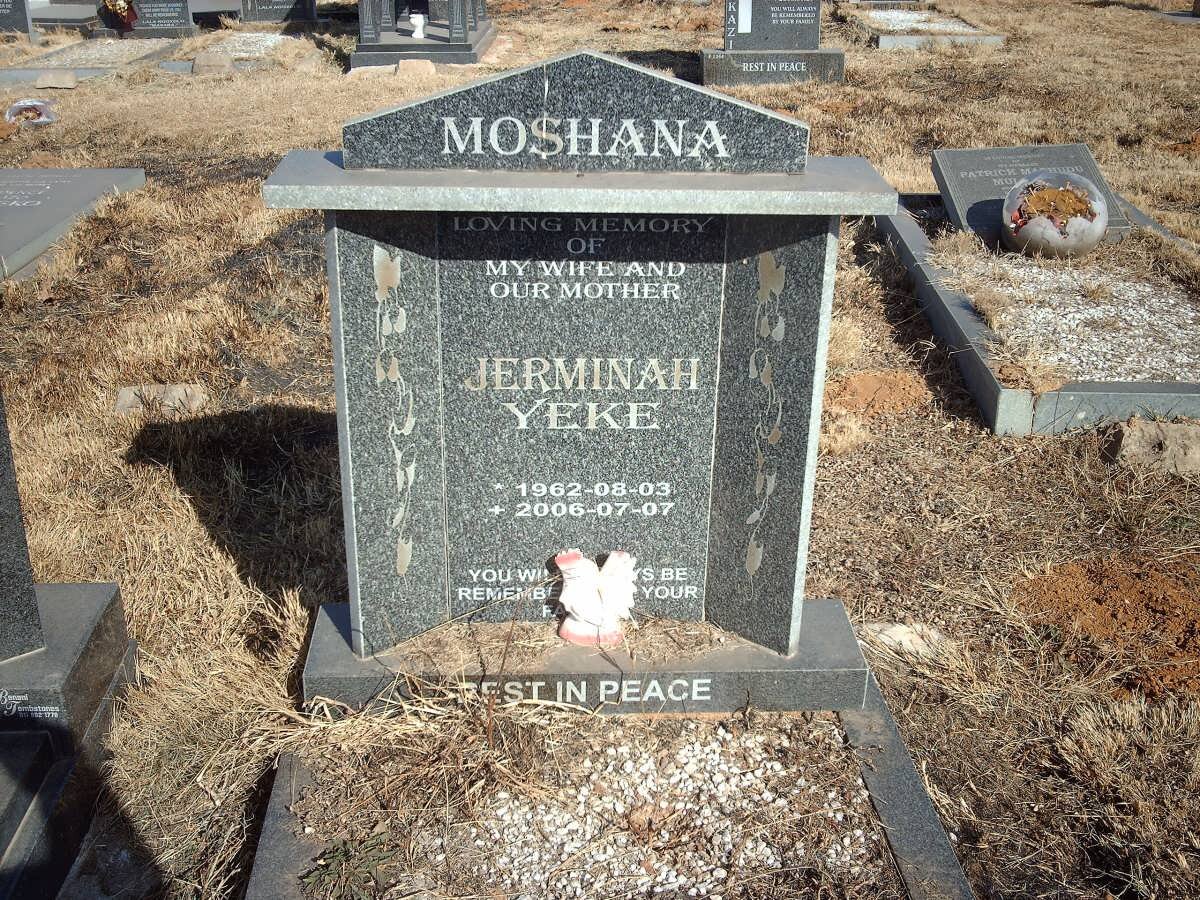 MOSHANA Jerminah Yeke 1962-2006