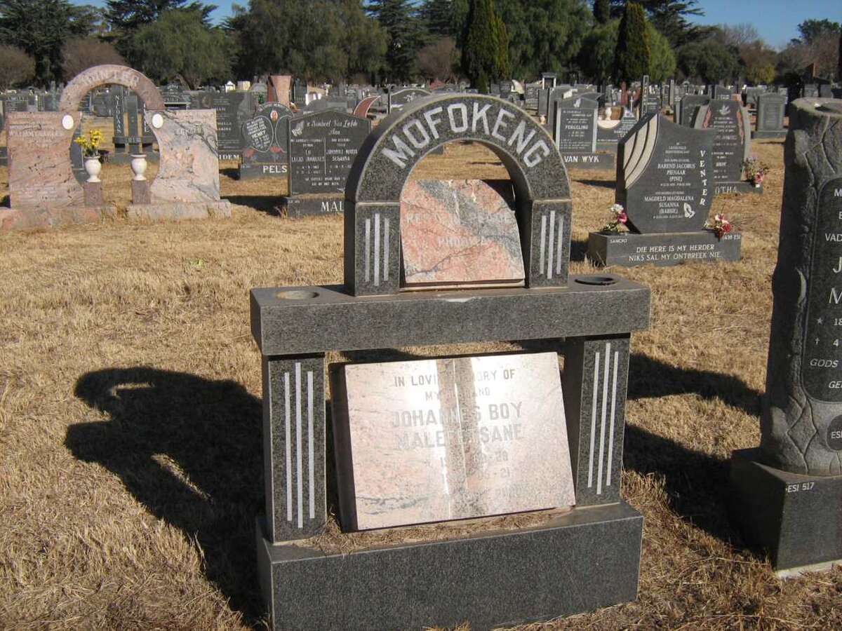 MOFOKENG Johannes Boy Malepetsane