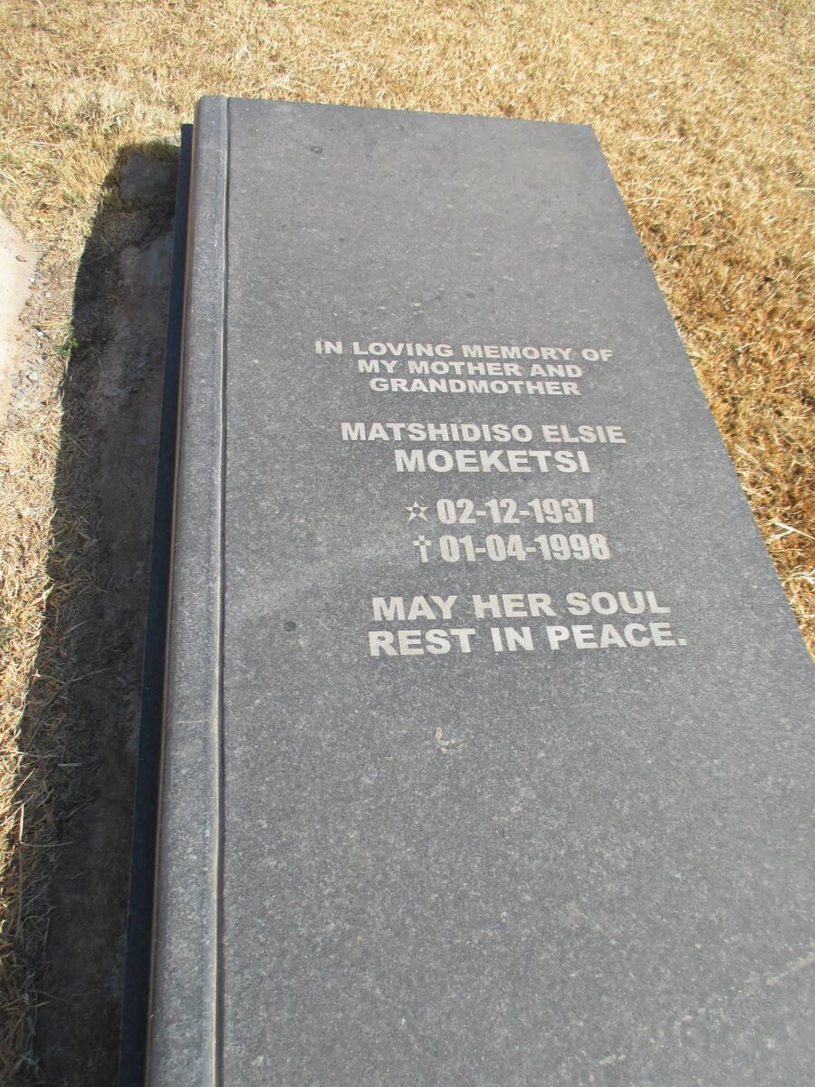 MOEKETSI Matshidiso Elsie 1937-1998