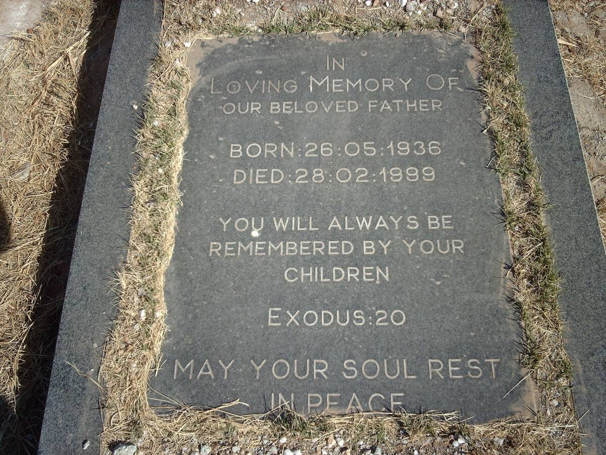 MOKOENA Daniel Shima 1936-1999