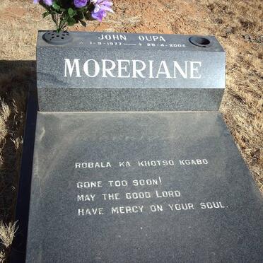 MORERIANE John Oupa 1977-2005