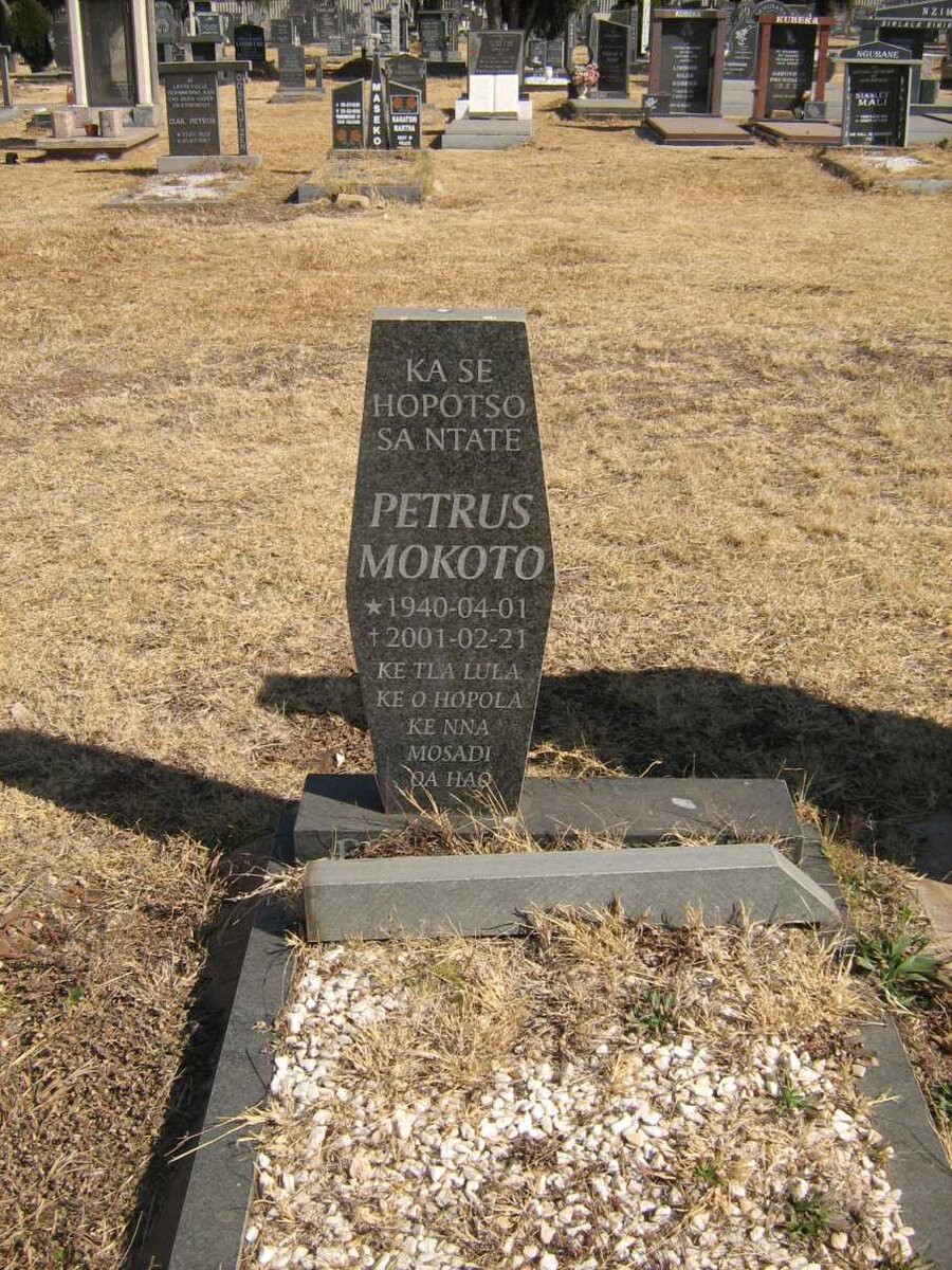 MOKOTO Petrus 1940-2001