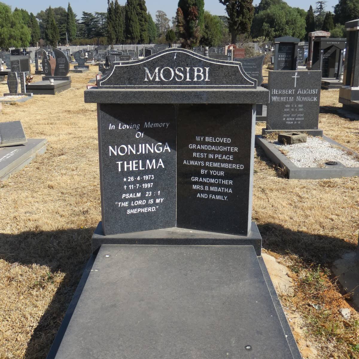 MOSIBI Nonjima Thelma 1973-1997