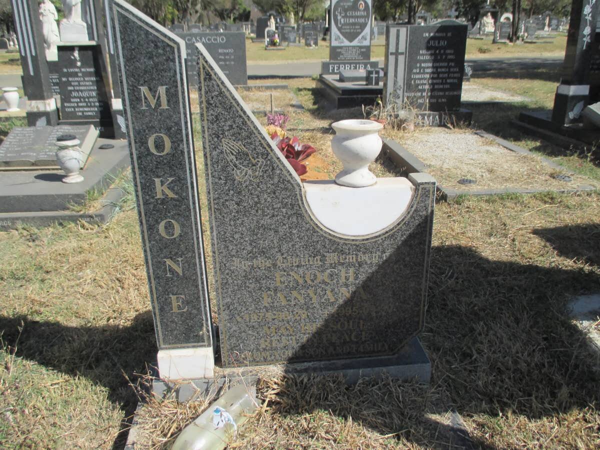 MOKONE Enoch Fanyana 1975-1995