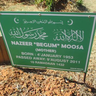 MOOSA Nazeer 1953-2011