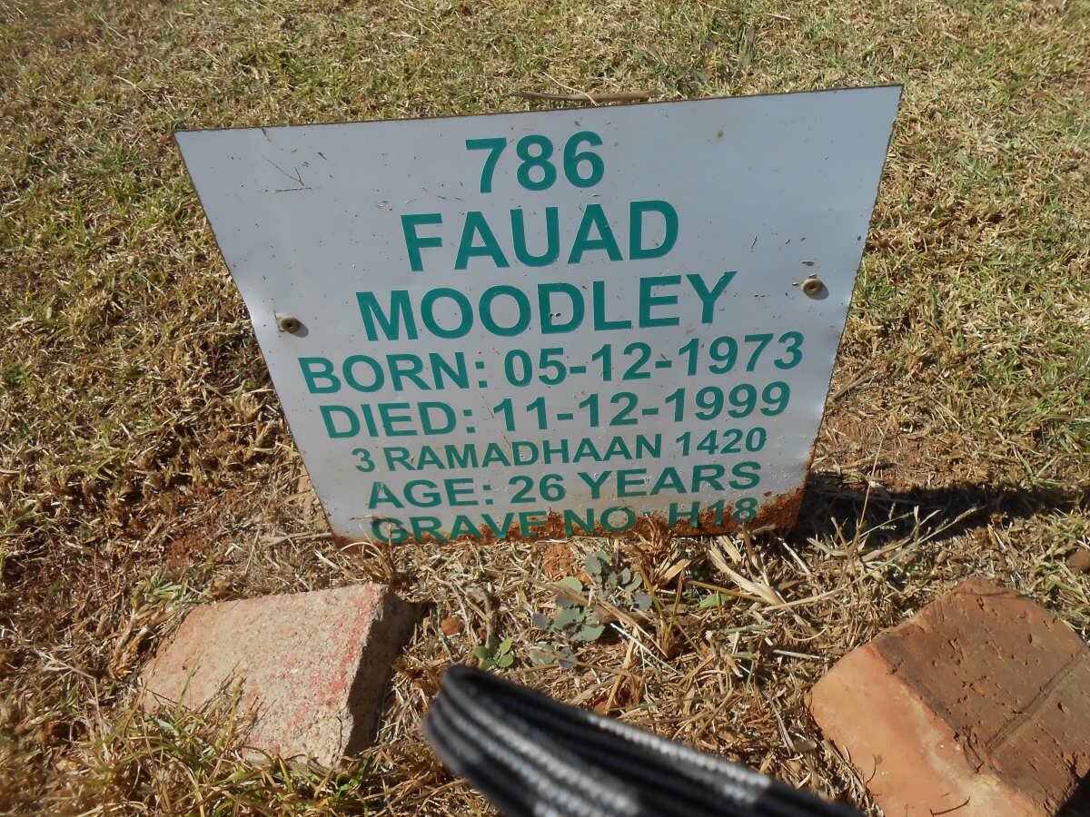 MOODLEY Fauad 1973-1999