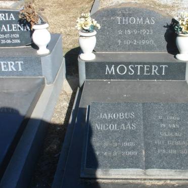 MOSTERT Thomas 1923-1990 &amp; Maria Magdalena 1928-2006