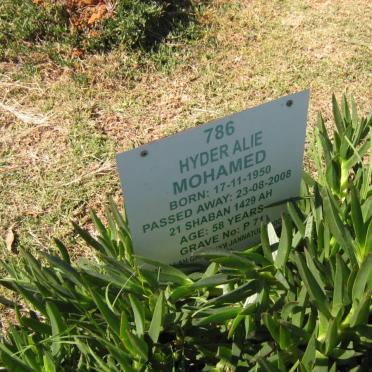 MOHAMED Hyder Alie 1950-2008