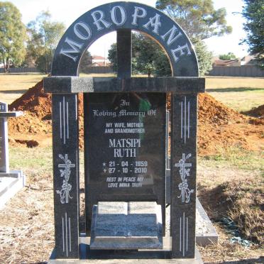 MOROPANE Matsipi Ruth 1959-2010