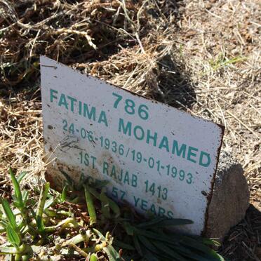 MOHAMED Fatima 1936-1993