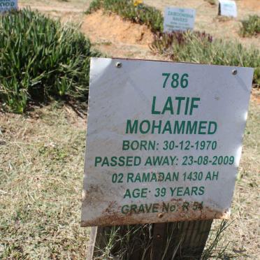 MOHAMMED Latif 1970-2009