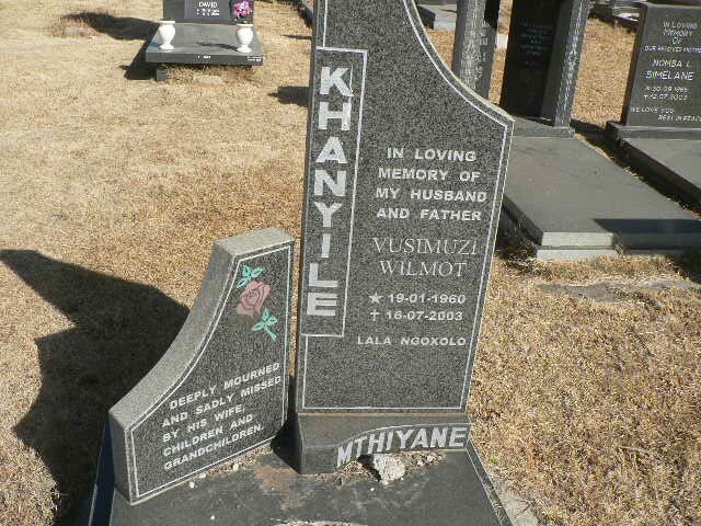 MTHIYANE Khanyile 1960-2003