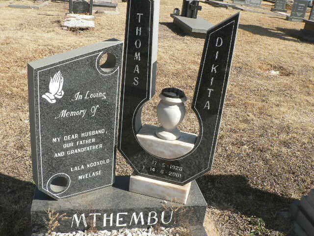 MTHEMBU Thomas Dikita 1928-2001