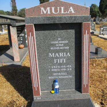 MULA Maria Fifi 1925-2001