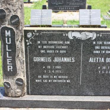 MULLER Cornelis Johannes 1905-1975 &amp; Aletta Dorothea 1907-2003